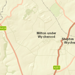 A424, Chipping Norton, Oxfordshire OX7, UK Street Map