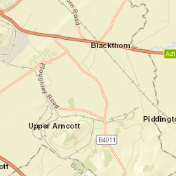 Thame Road, Bicester, Oxfordshire OX25, UK Street Map