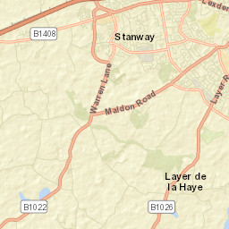 Layer de la Haye Street Map