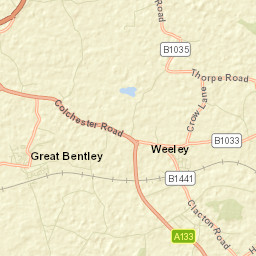 Great Bentley Street Map