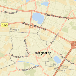 Bergharen Street Map