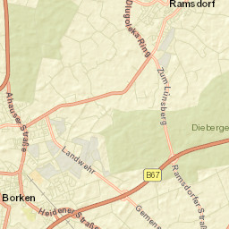 Borken Street Map