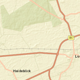 Luckau Street Map