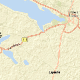 Sława Street Map