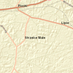 Piaski Street Map