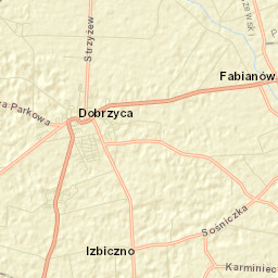 Dobrzyca Street Map