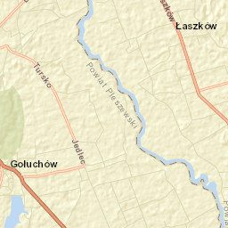 Gołuchów Street Map