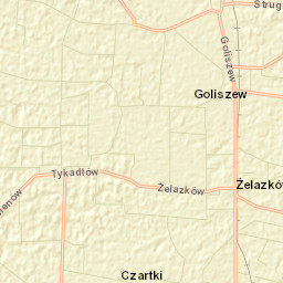 Żelazków Street Map