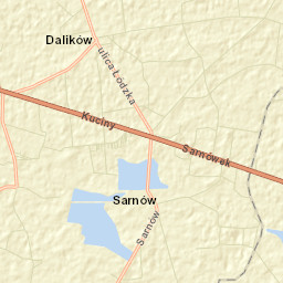 Dalików Street Map