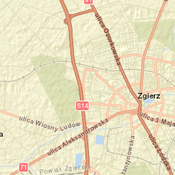 Zgierz Street Map
