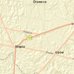 Słupia Street Map