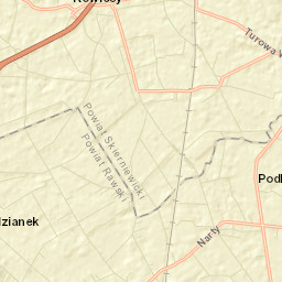 Kowiesy Street Map