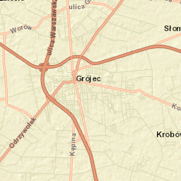 Grójec Street Map
