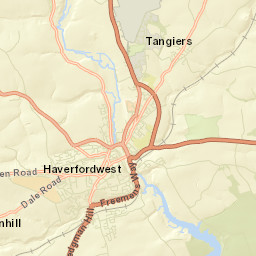 Haven Road, Haverfordwest, Pembrokeshire Street Map