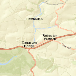 A4075, Pembrokeshire Coast National Park Street Map