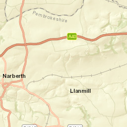 Narberth Street Map