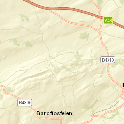 Carmarthenshire Street Map