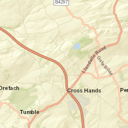 Cross Hands Street Map