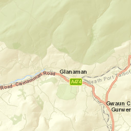Glanamman Street Map