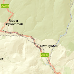 Brynamman Street Map