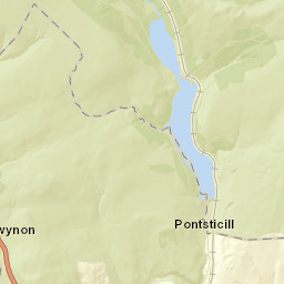 Vaynor, Bragdy (S-bound, Unmarked) Street Map