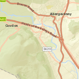 Abergavenny Street Map