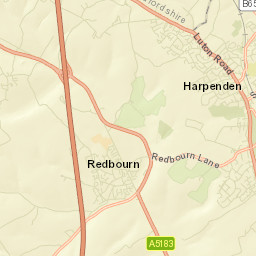 Redbourn Street Map