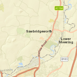 Old Harlow Street Map