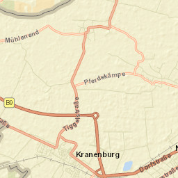 Kranenburg Street Map