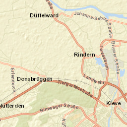 Kleve Street Map