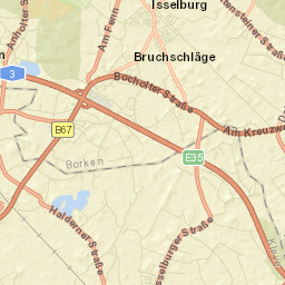 Isselburg Street Map