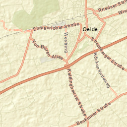 Oelde Street Map