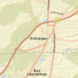 Bad Lippspringe Street Map