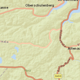 Altenau Street Map