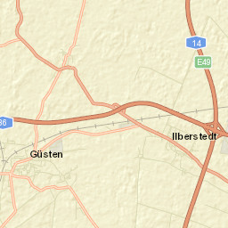 Güsten Street Map