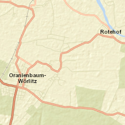 Oranienbaum Street Map