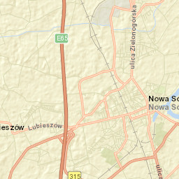 Nowa Sól Street Map