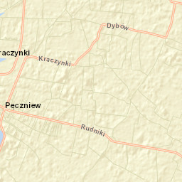 Pęczniew Street Map