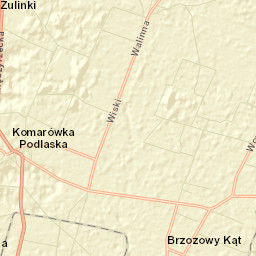 Komarówka Podlaska Street Map
