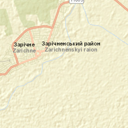 Zarichne Street Map