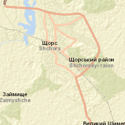 Shchors Street Map