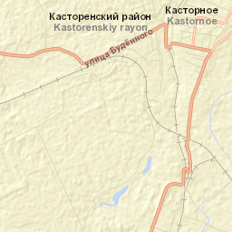 Kastornoye Street Map