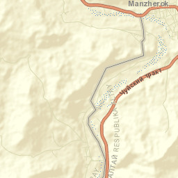 Manzherok Street Map