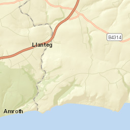 A477, Whitland, Carmarthenshire SA34, UK Street Map