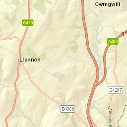 A476, Llanelli, Carmarthenshire SA14, UK Street Map