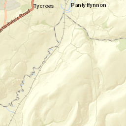 Tycroes Street Map