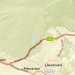 Hirwaun Street Map
