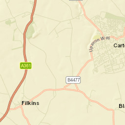 A361, Lechlade, Oxfordshire GL7, UK Street Map