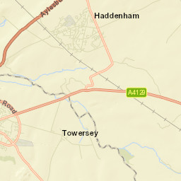 A4129, Aylesbury, Buckinghamshire HP17 Street Map