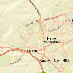 Hemel Hempstead Street Map